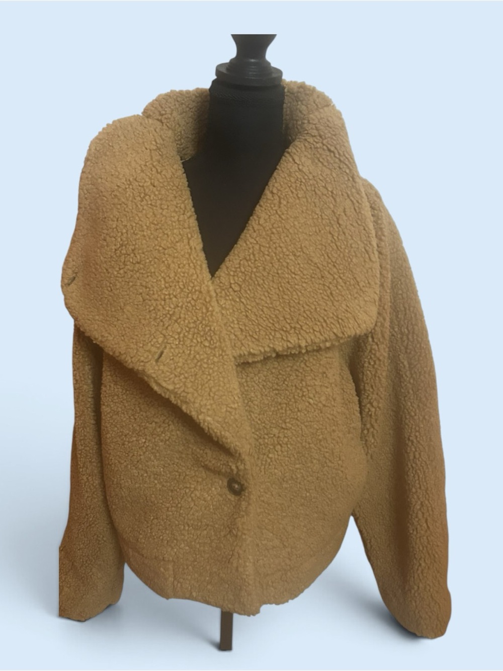 We The Free Small Izzy Wrap Teddy Sherpa Fleece Coat - Picture 2 of 6
